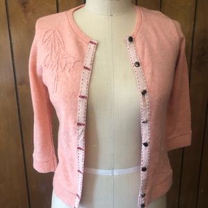 Pink Wool Cardigan